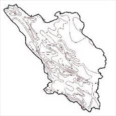 Isotherms map of Chahar Mahal and Bakhtiari